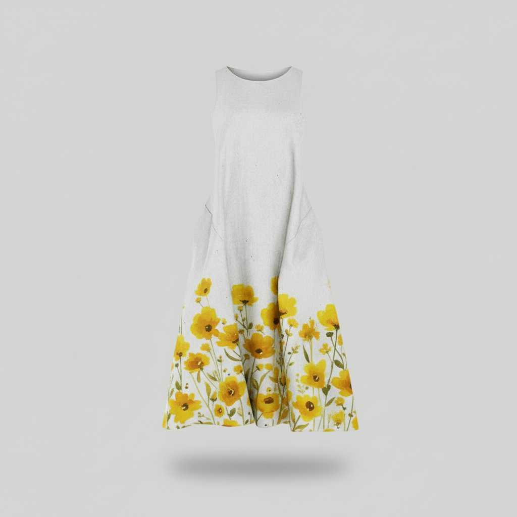 Camille Floral Midi Dress