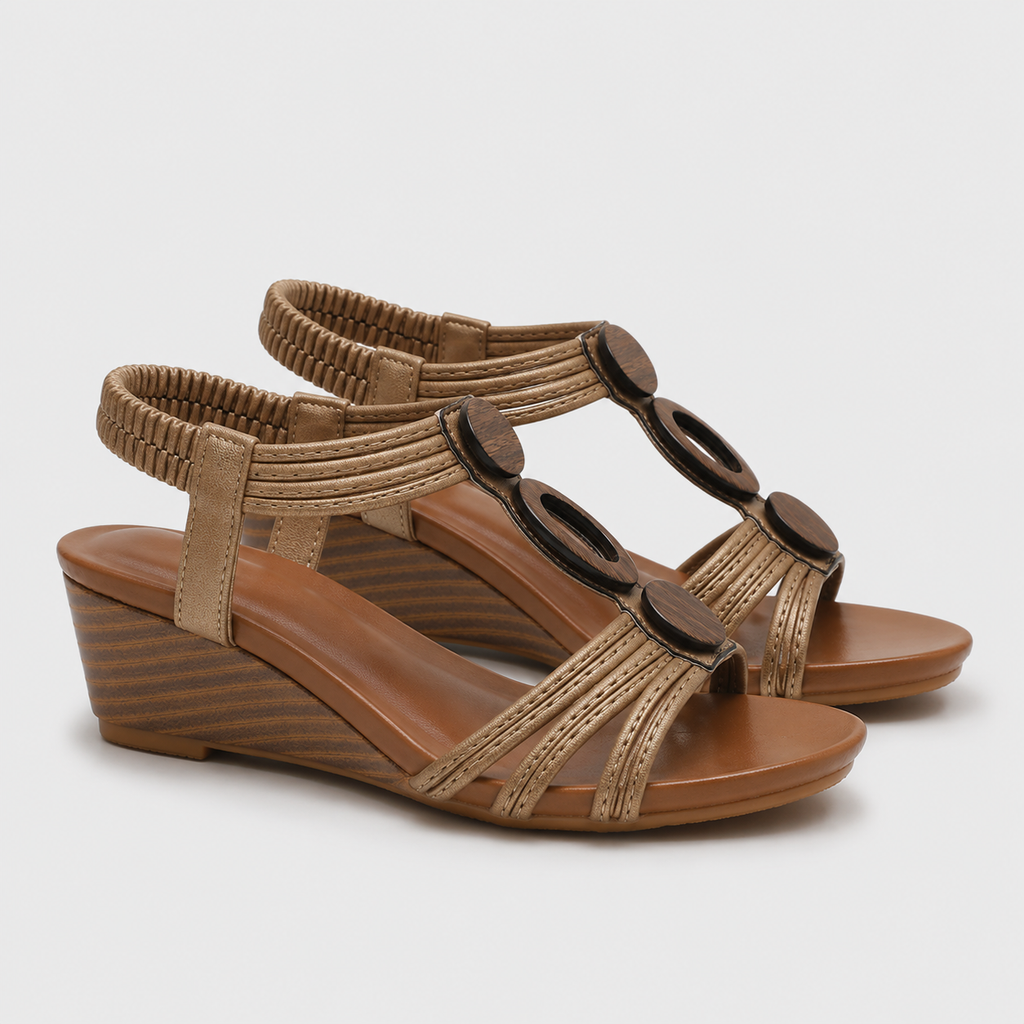 Luciana Luxe Wedge Sandals