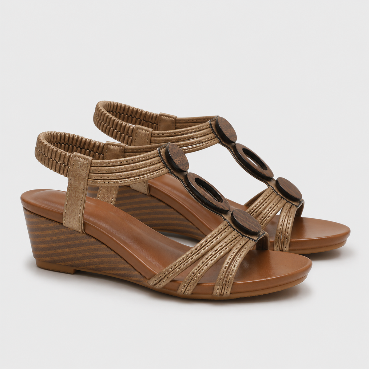 Luciana Luxe Wedge Sandals