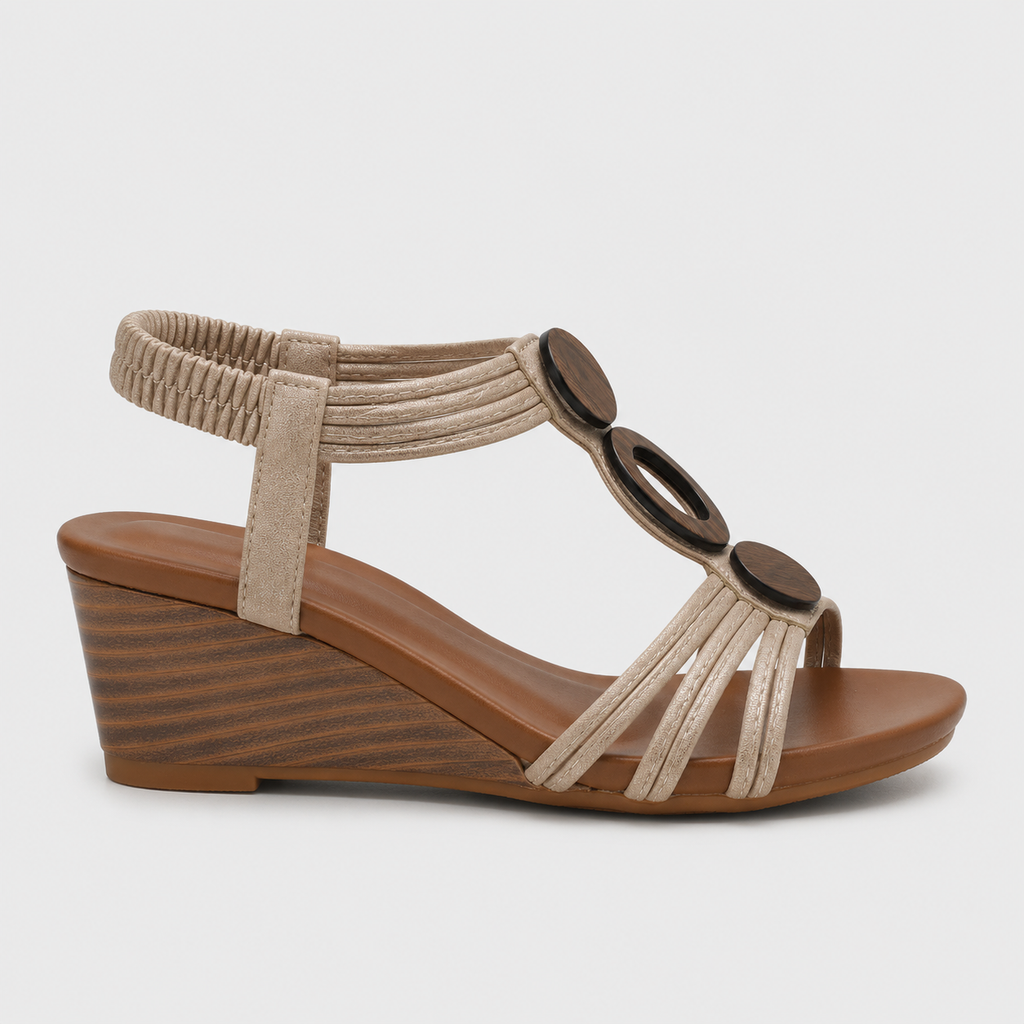 Luciana Luxe Wedge Sandals