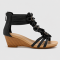 Seraphina Floral Wedge Sandals
