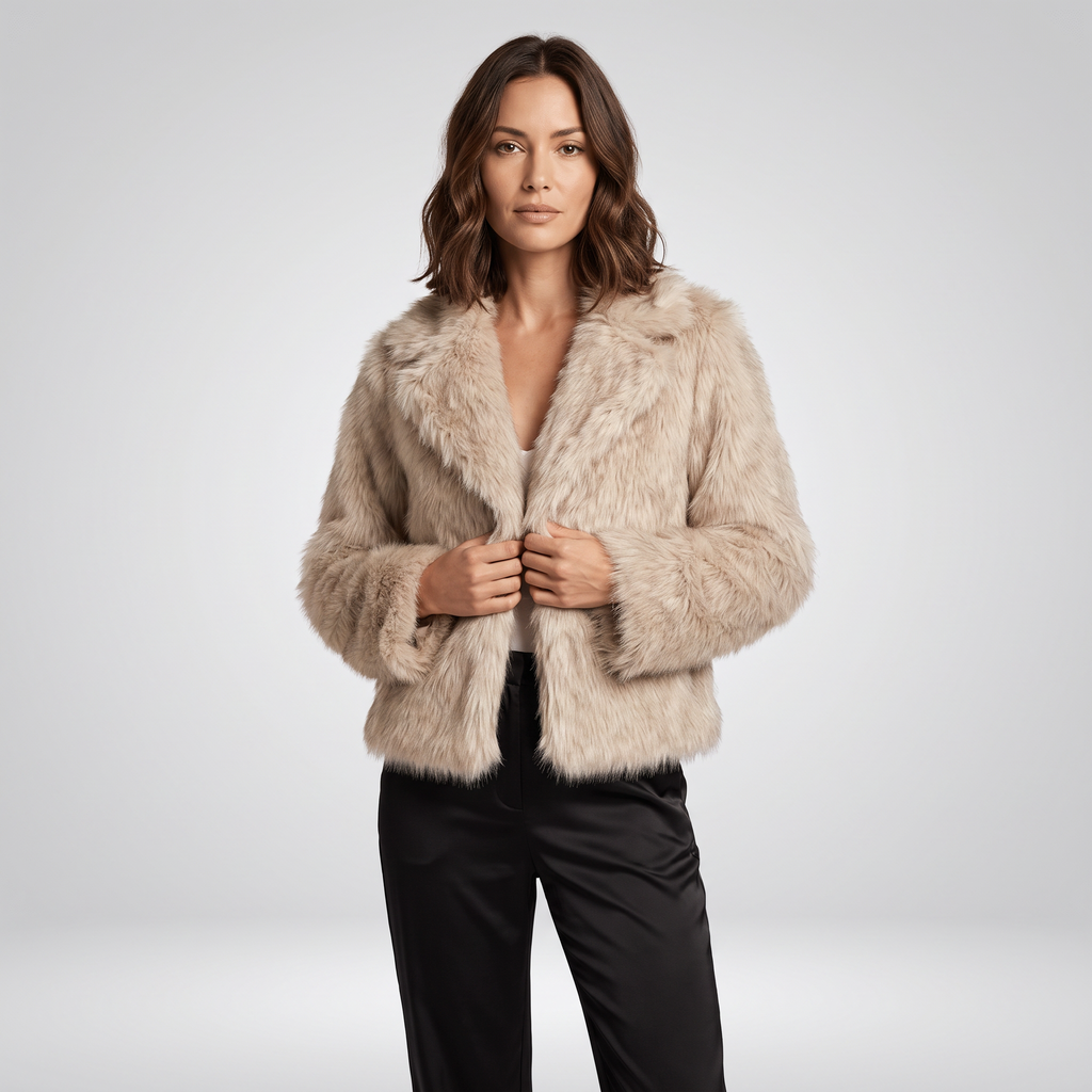 Vivienne Faux Fur Collar Jacket
