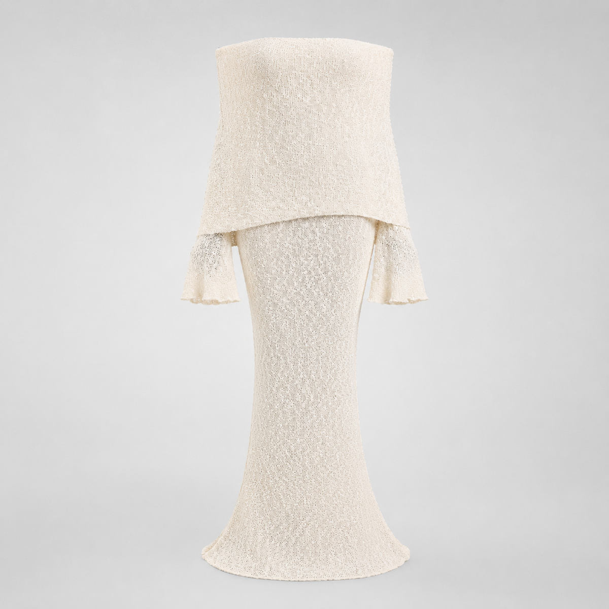 Marisol Off-Shoulder Bouclé Maxi Dress