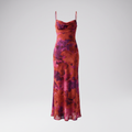 Nerida Twist Back Maxi Dress – Dark Rose
