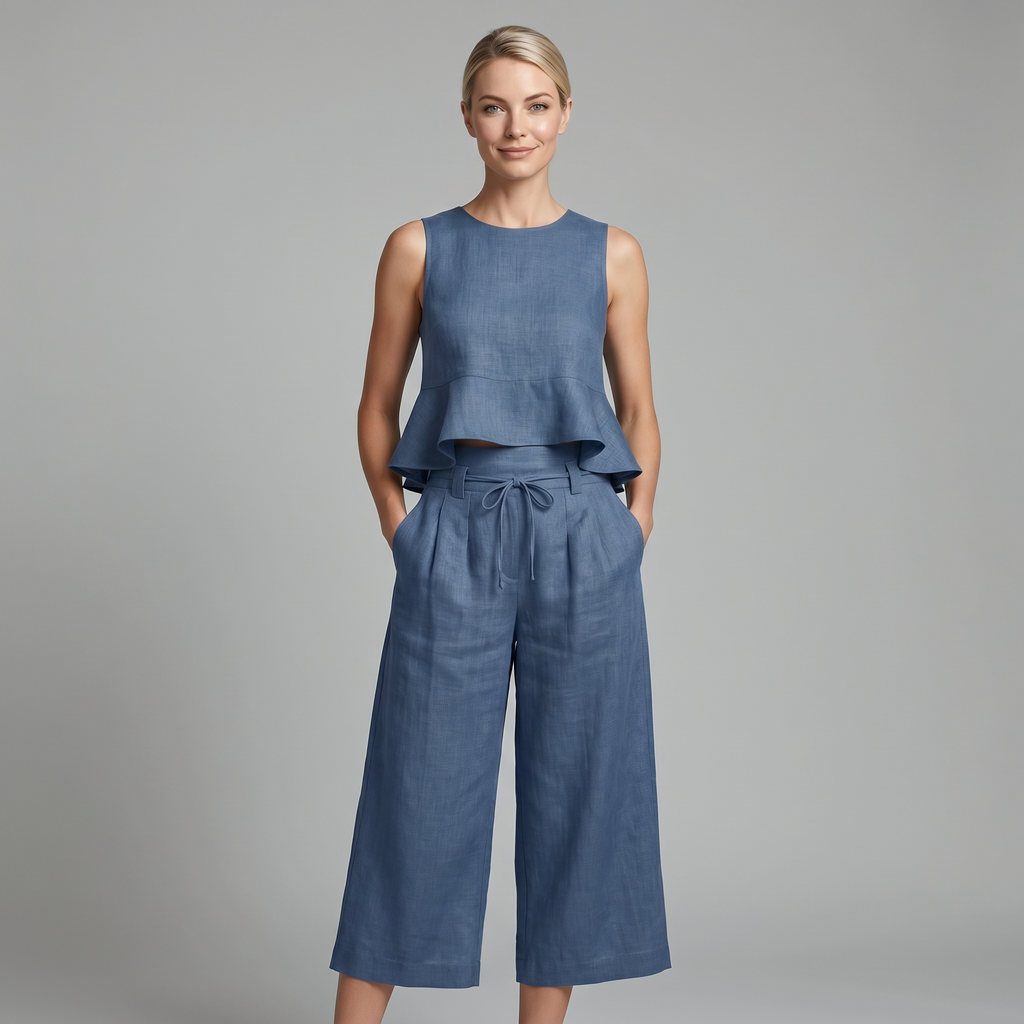 Olivia Linen Two-Piece Set