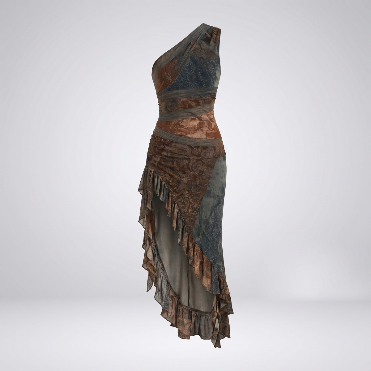 Sienna One-Shoulder Maxi Dress